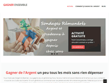 Tablet Screenshot of gagner-ensemble.com